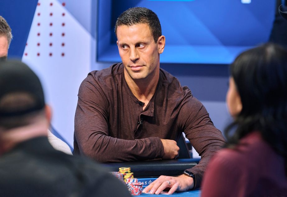 Garret Adelstein beneath the cards