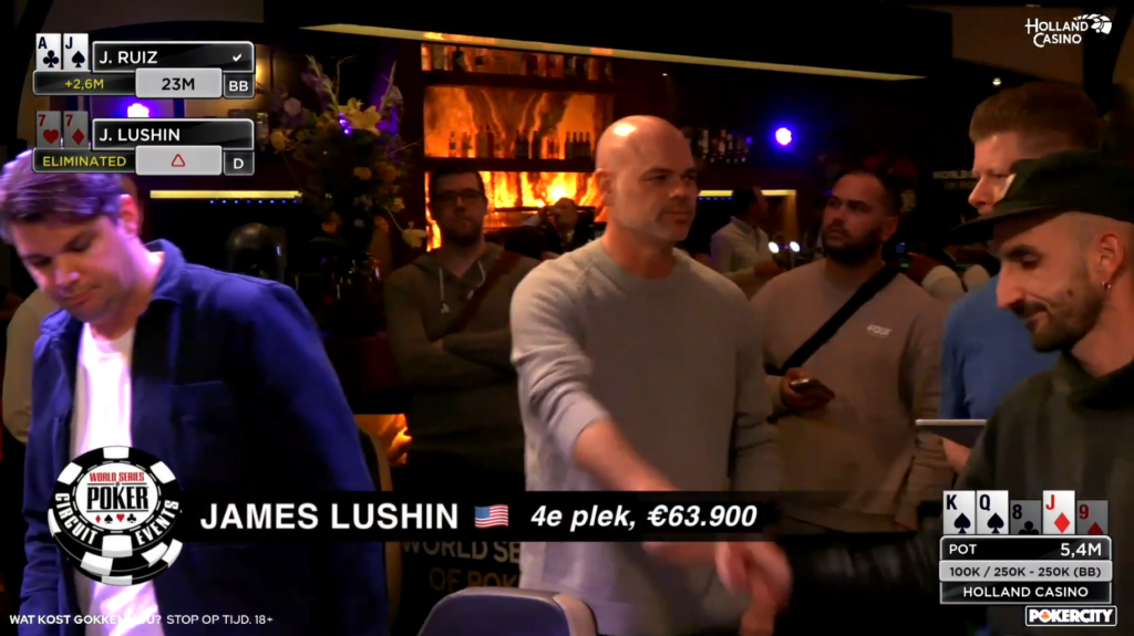 James Matt Lushin WSOPC Amsterdam 2025