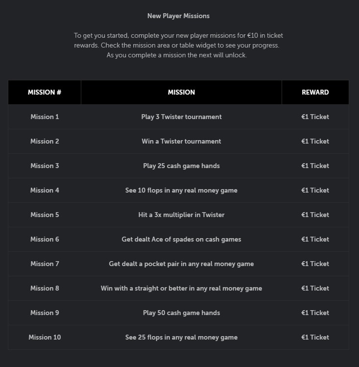 New Player Missions New Player Missions