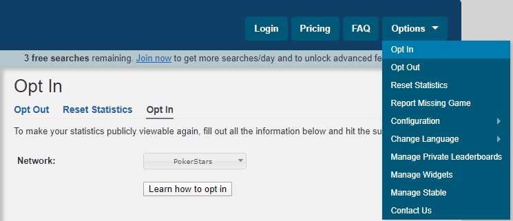 Opt in Opt Out PokerStars Opt in Opt Out PokerStars