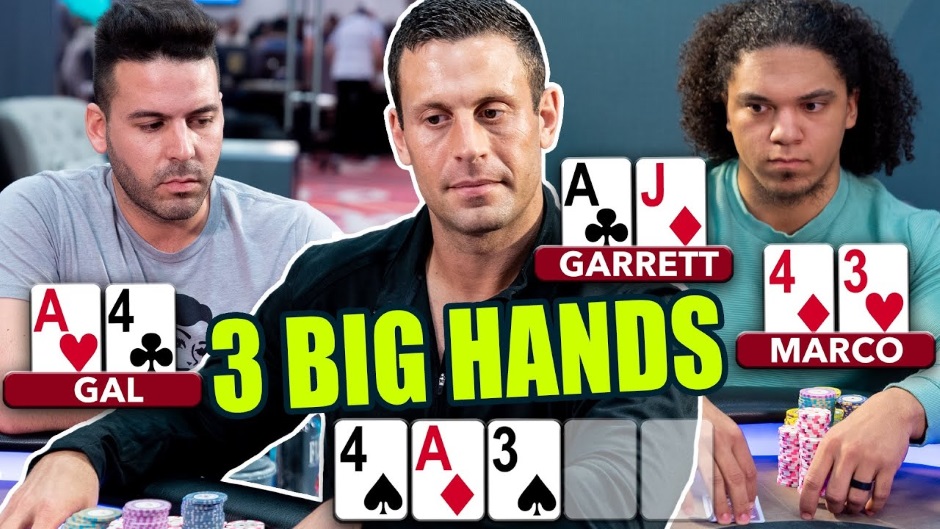 Bluffen met Top Pair Garrett Adelstein.