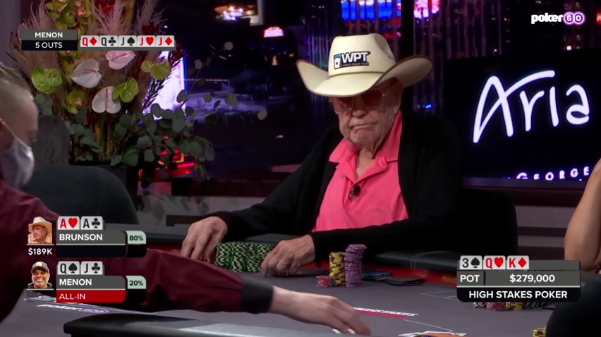 Doyle Brunson AA hand