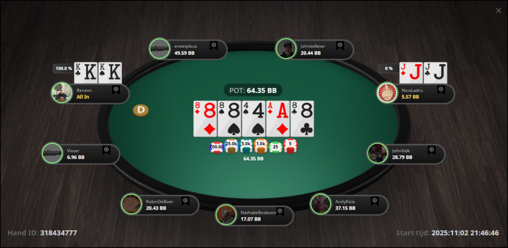 9e eerste hand ft limpshove utg voor 36bb met jacks