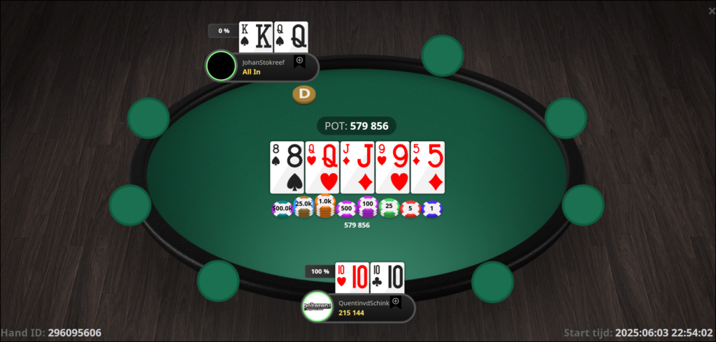 1e Q pre raise c bet flop checkraise all in turn 14bb v2