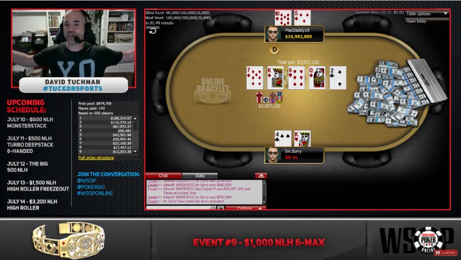 Event 9 1000 NLH 6 max