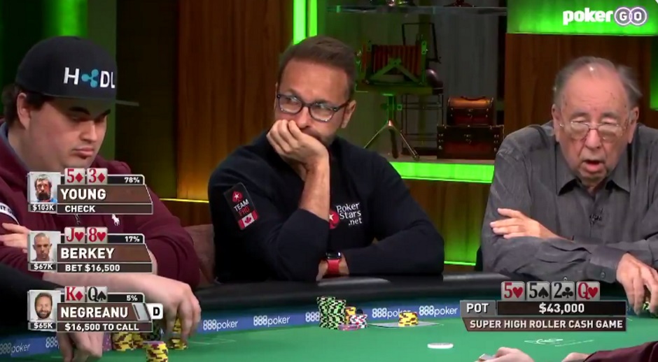 Super High ROller Cash Game Negreanu luckbox