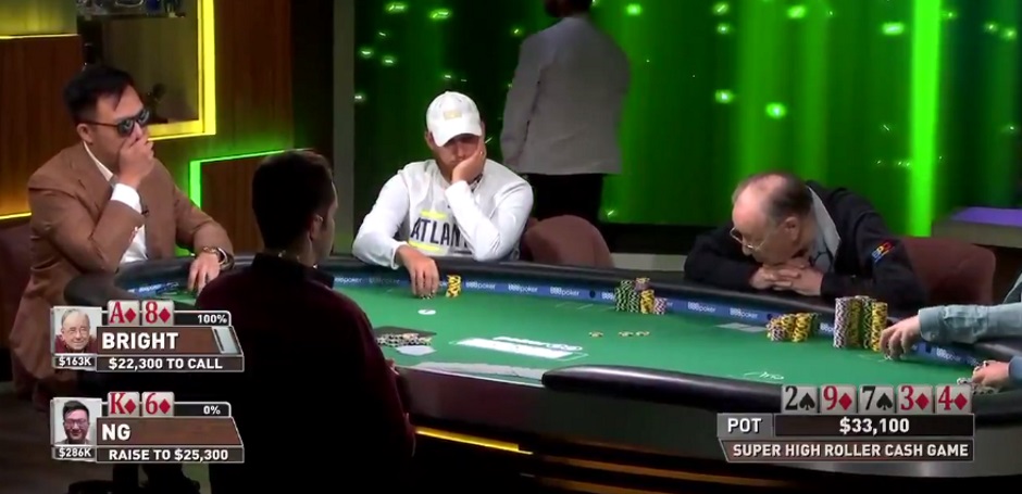Super High ROller Cash Game Oscar Fold