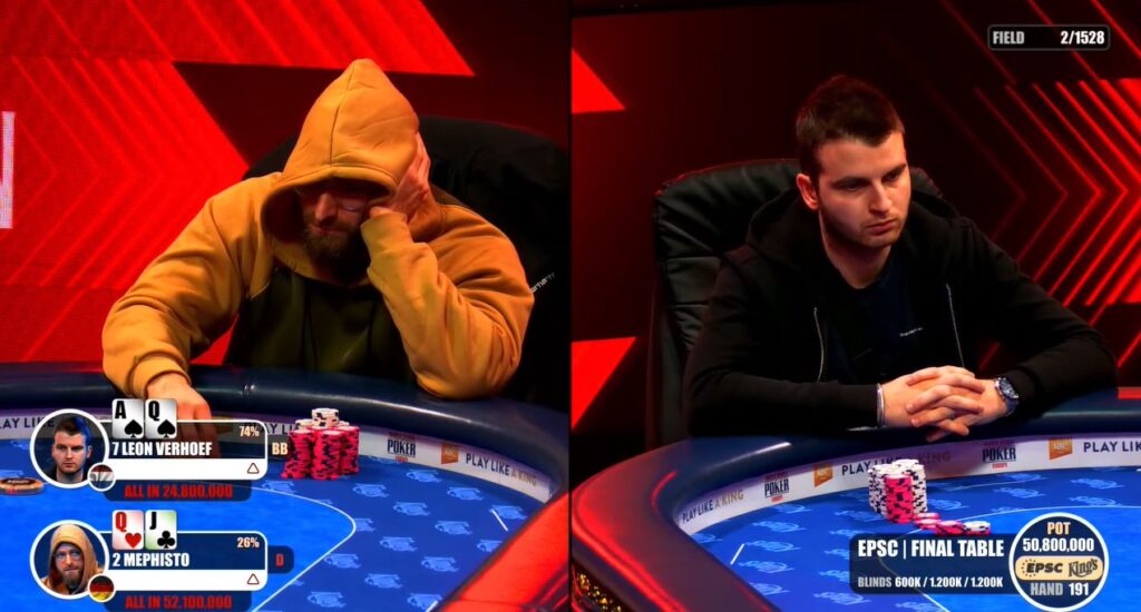 leon Verhoef rechts EPSC Main Event