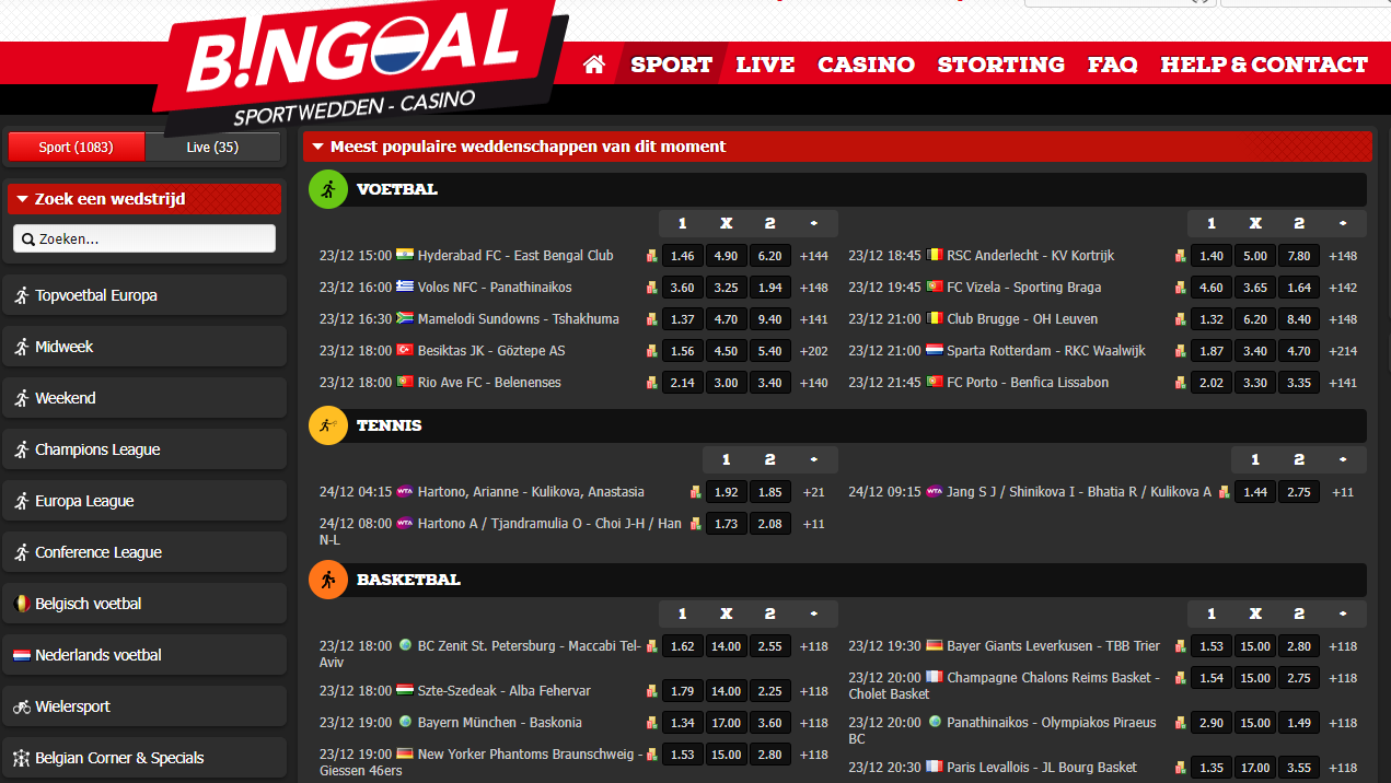 Sportsbook Futsal
