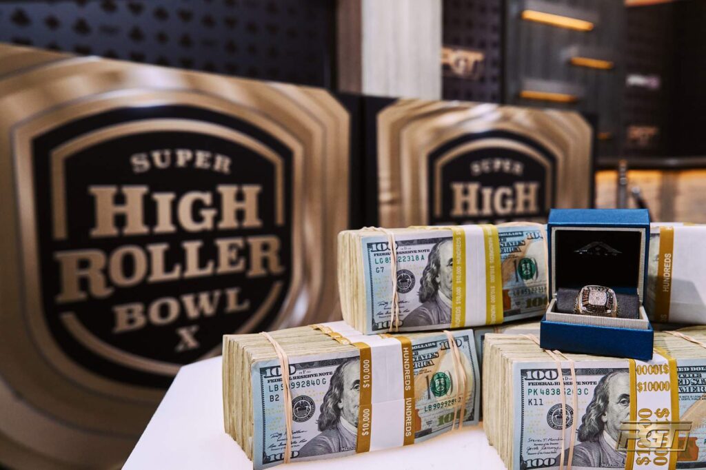 Super High Roller Bowl X geld en ring