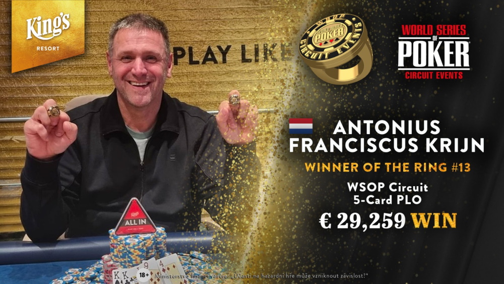 5.9.2021 WSOP Circuit 5 Card PLO Winner