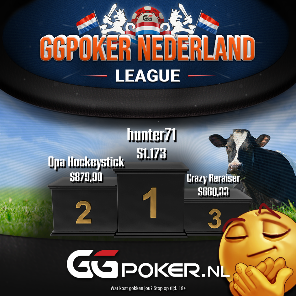 GGPoker Nederland League Week 10 Top 3