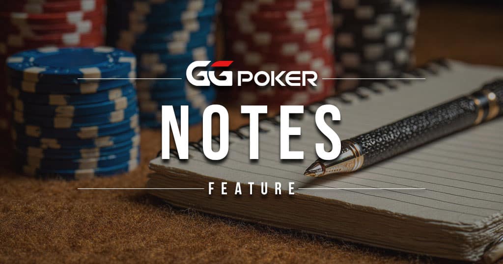 GGPoker Notitie Notes