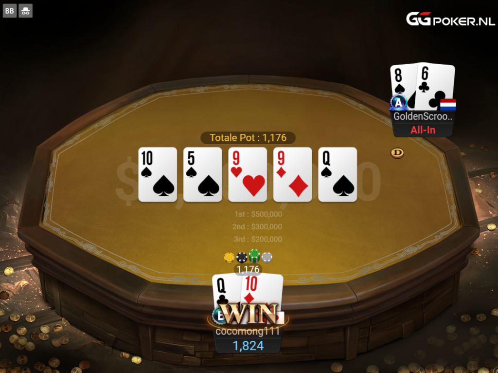 GoldenScrooge miljoen Spin and Gold GGPoker
