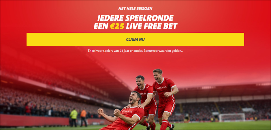 JACKS.NL Wekelijkse Free Bet