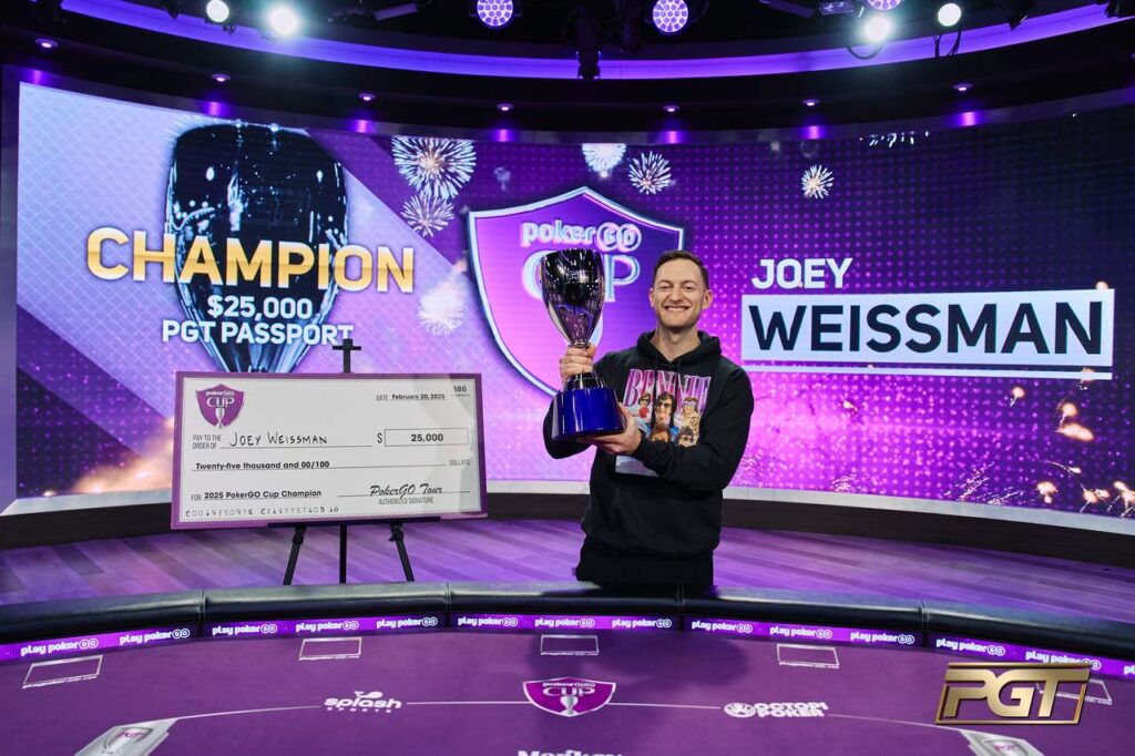 Joey Weissman PokerGO Cup 2025 kampioen