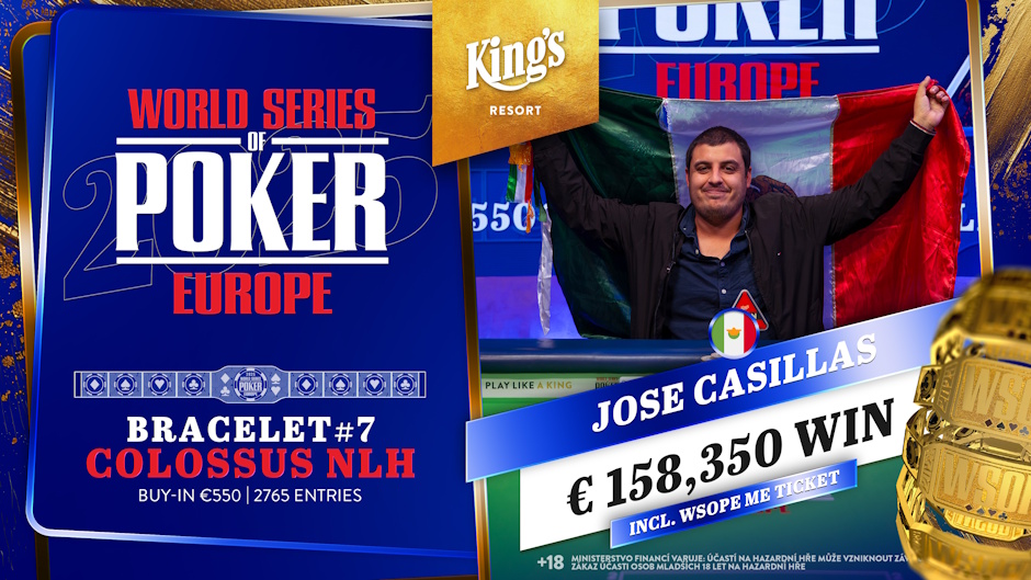 Jose Casillas WSOPE 2025