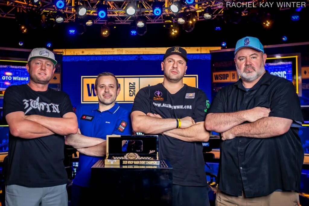 Laatste vier spelers WSOP Main Event 2025
