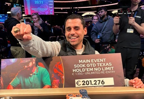 Pedro Olaio Moreira WSOPC Amsterdam 2026 klein