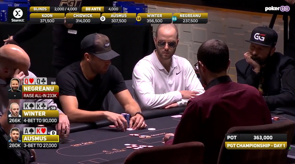 PokerGO Tour Championship KK QQ AK