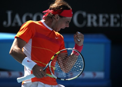 Rafael Nadal cheering 500x357