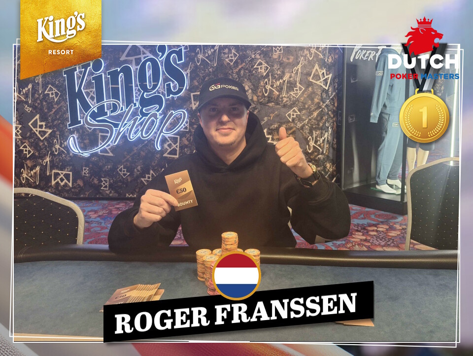 Roger Franssen Dutch Poker Masters klein