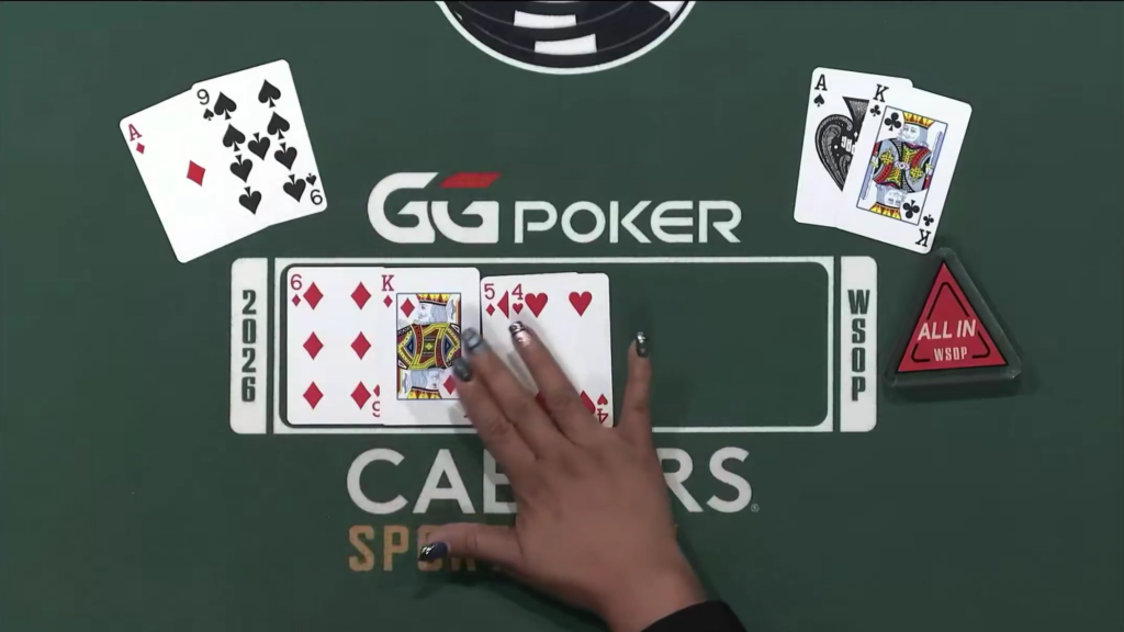 WSOP 2026 dealer fout