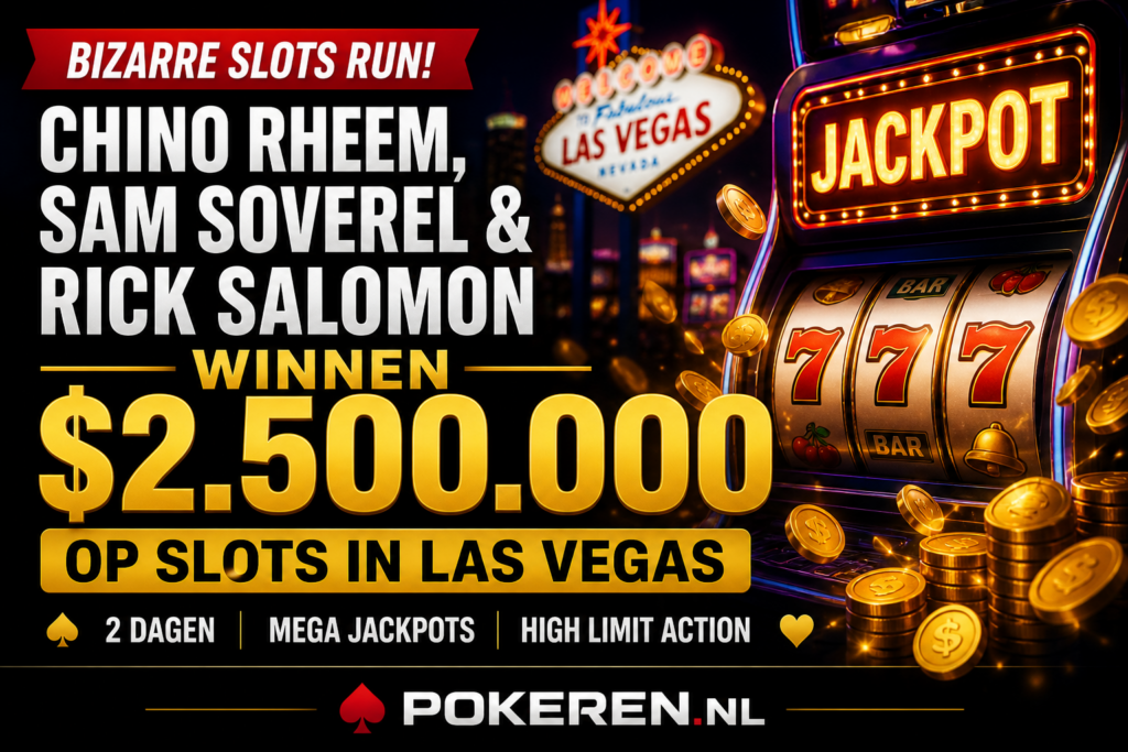 Slotmachine winst Chino Rheem Sam Soverel Rick Salomon