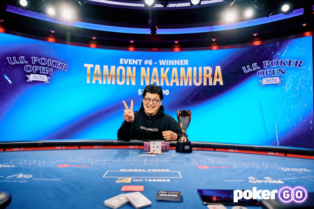 Tamon Nakamura 2022 US Poker Open Event 06 winner 01