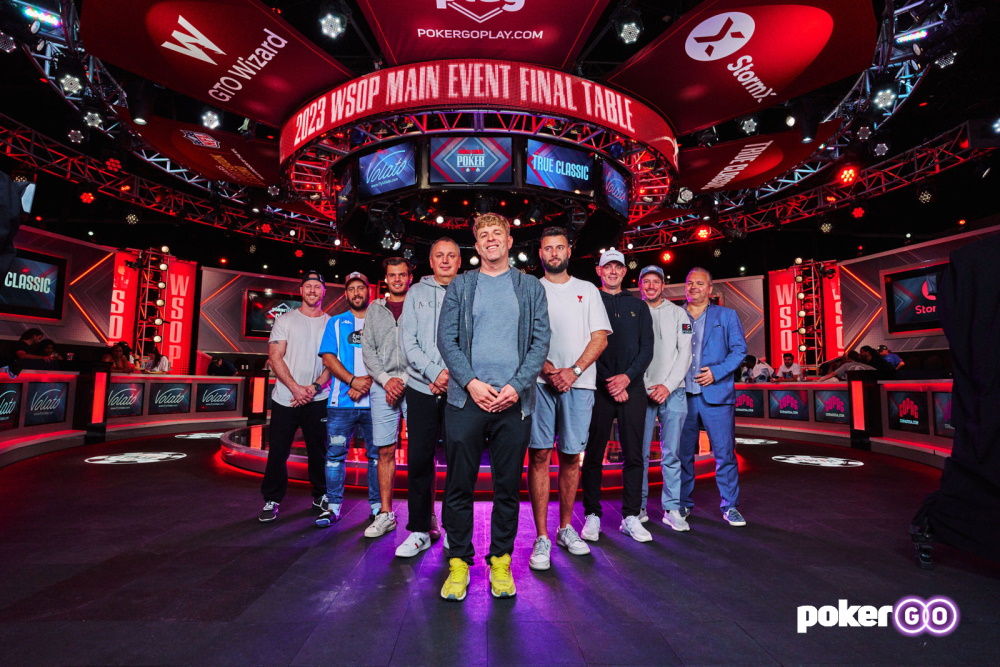 WSOP 2023 Main Event final table players
