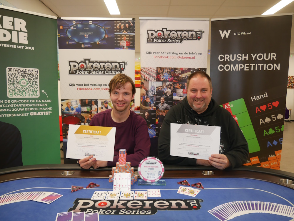 Winnaarsfoto Elmer Stouten en Marco Los Ter Aar december