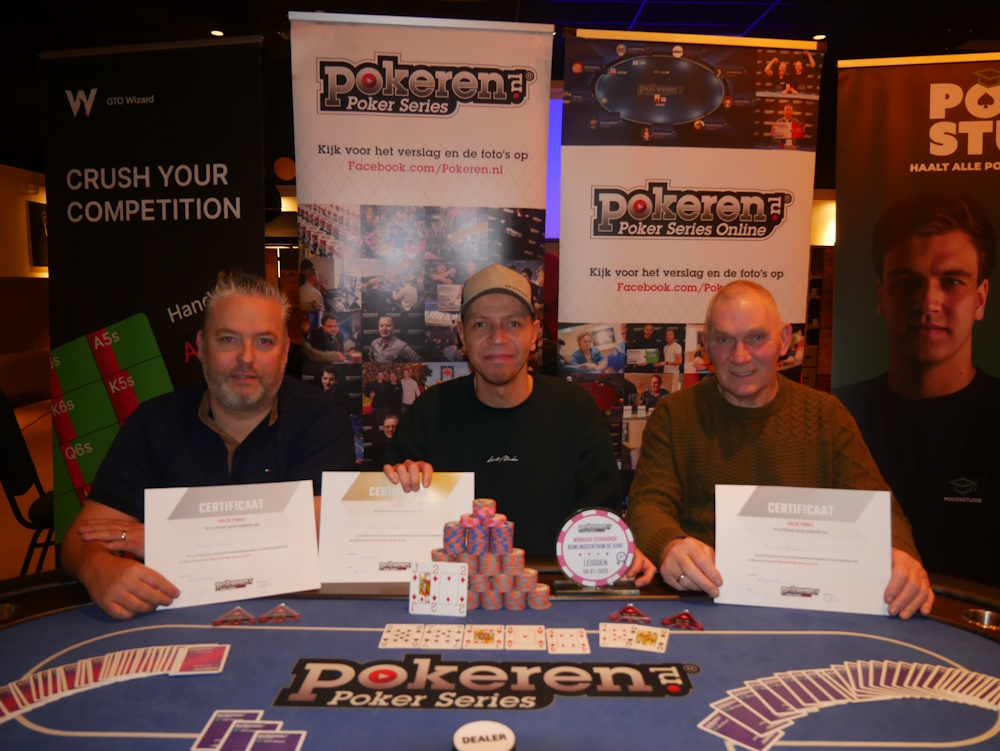 Winnaarsfoto Leusden Michel Baart Marcel Heemskerk en Larry Elbers