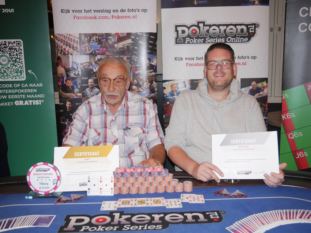 Winnaarsfoto Tilburg Jan Nab en Michael Meijer oktober