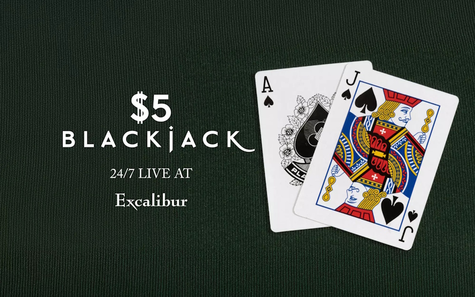 blackjack excalibur las vegas