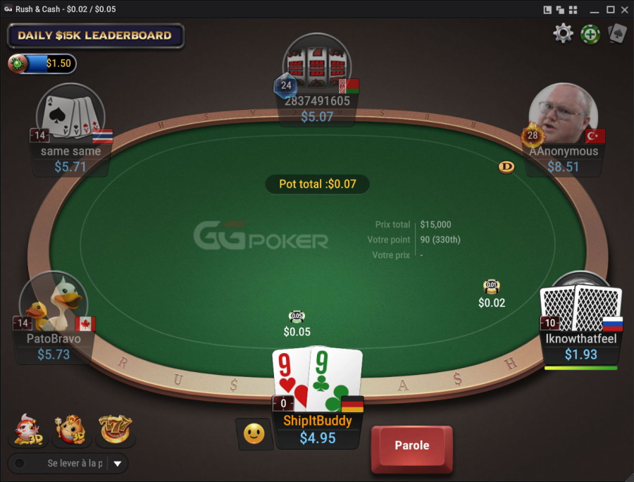 ggpoker tafel