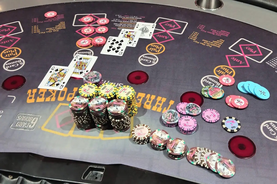 las vegas three card poker jackpot