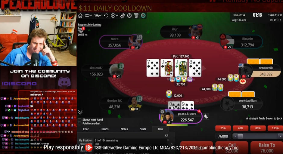 missclick straight flush