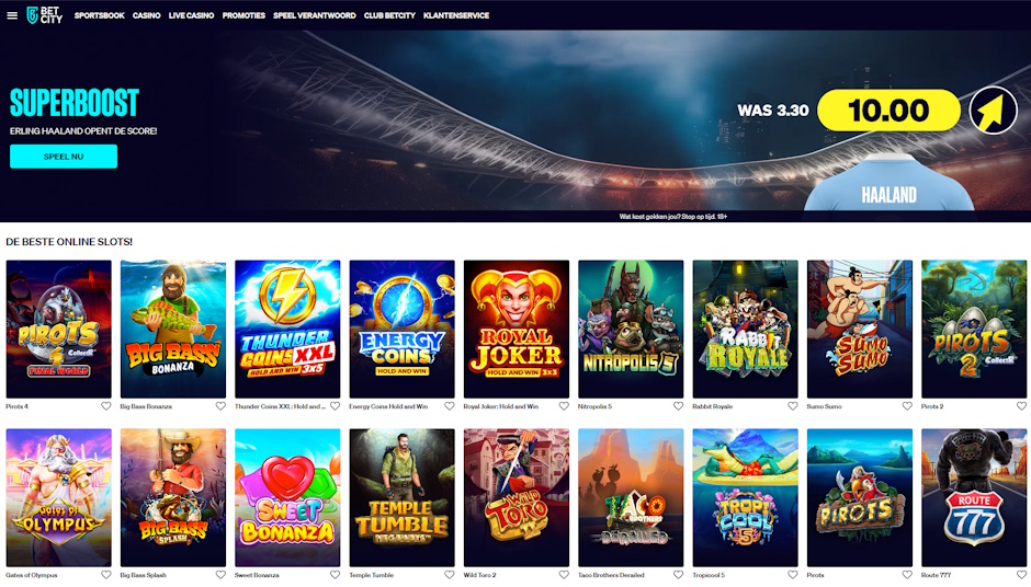 nieuwe website betcity