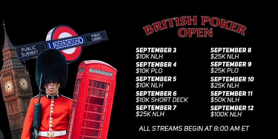 speelschema british poker open speelschema british poker open