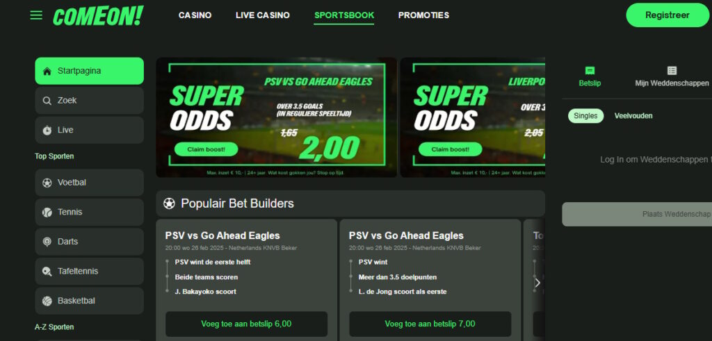 sportsbook comeon v2