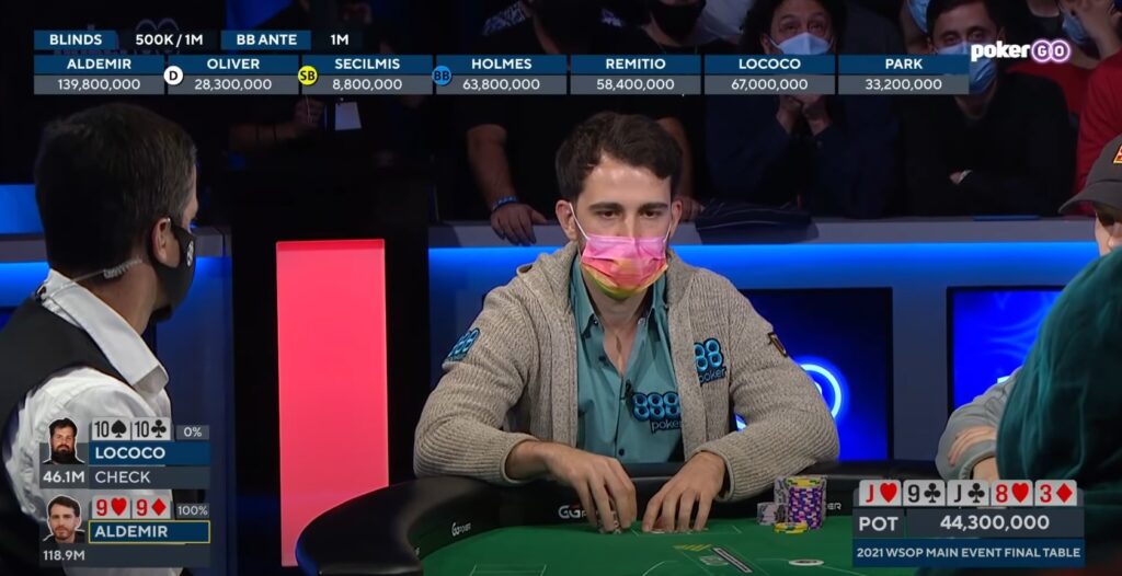 Koray Aldemir WSOP Main FT1