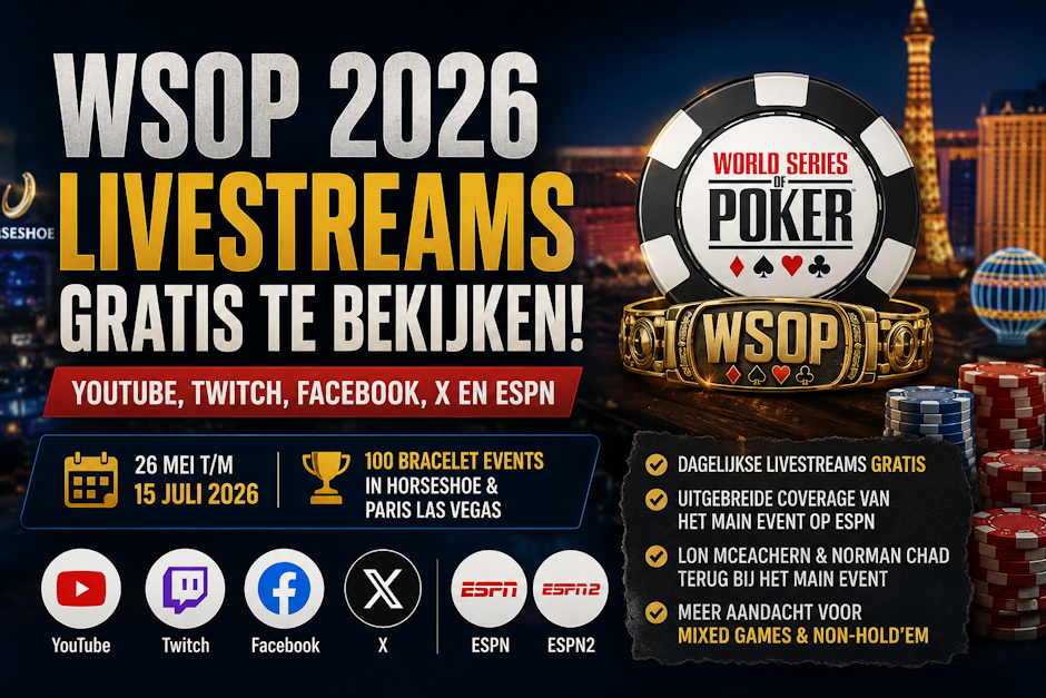 WSOP 2026 livestreams