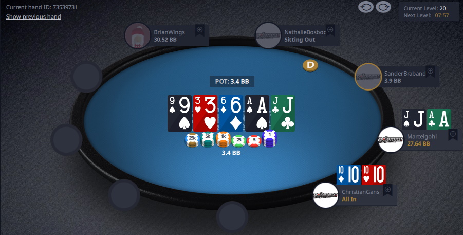 finaletafel bubble heerlen