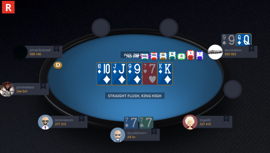straight flush teun bakker